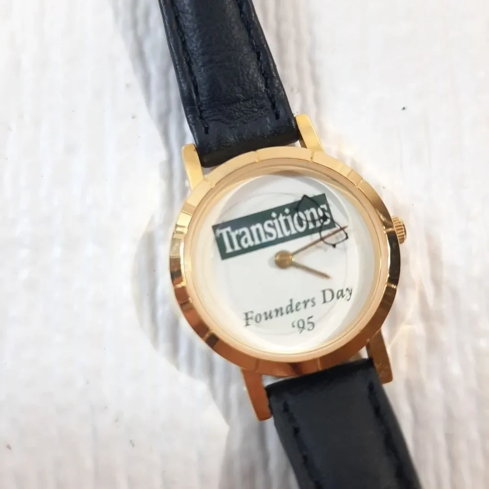 Transitions lenses Founder's Day '95 watch wristwatch 1995‎ optometrist promo